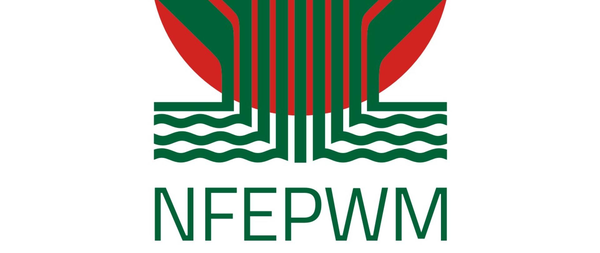 Logotyp NFOŚiGW - pion - skrót - wersja anglojęzyczna