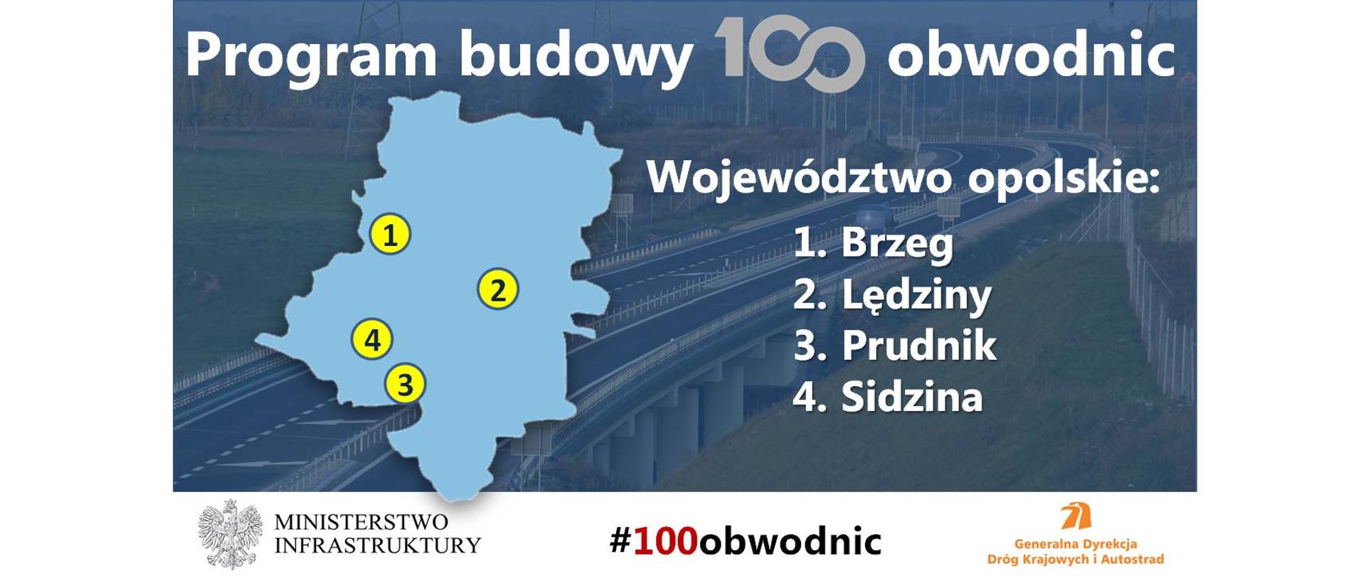 Województwo opolskie - 100 obwodnic
