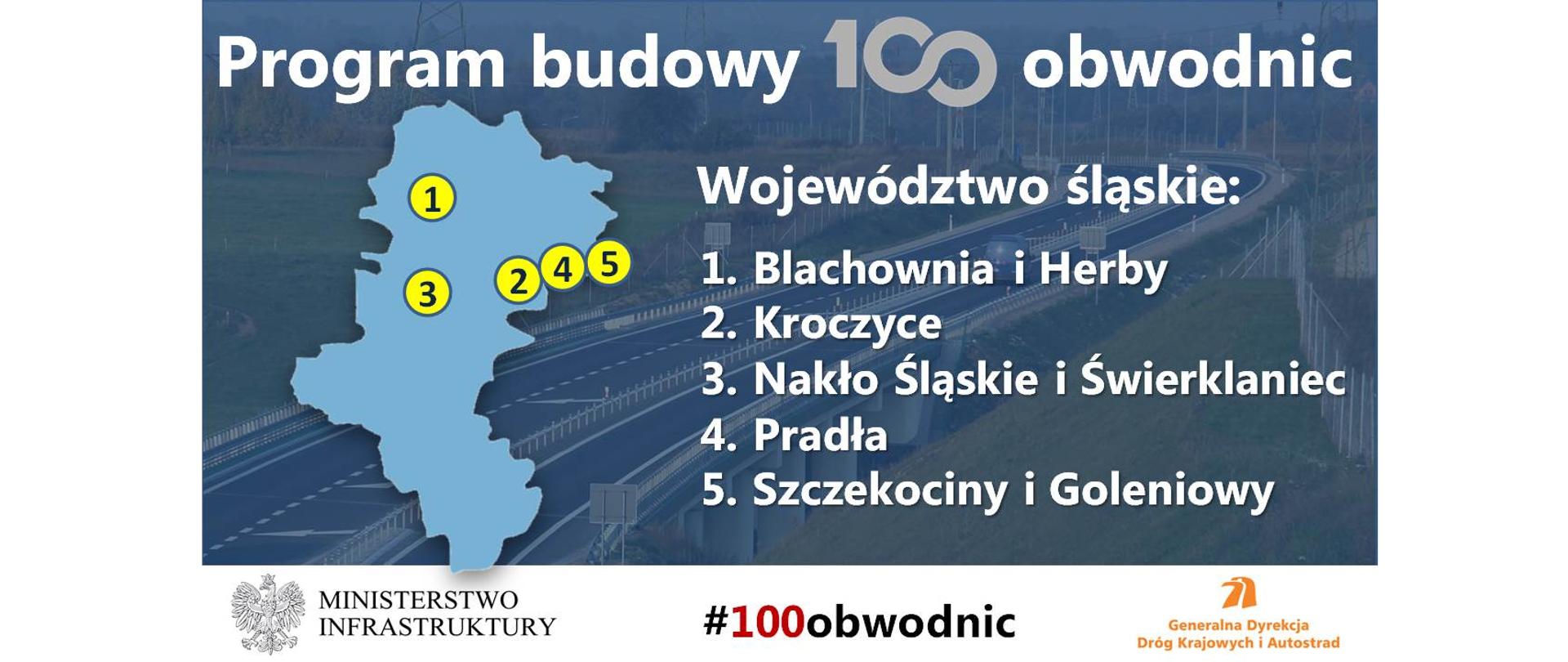 Województwo śląskie - 100 obwodnic