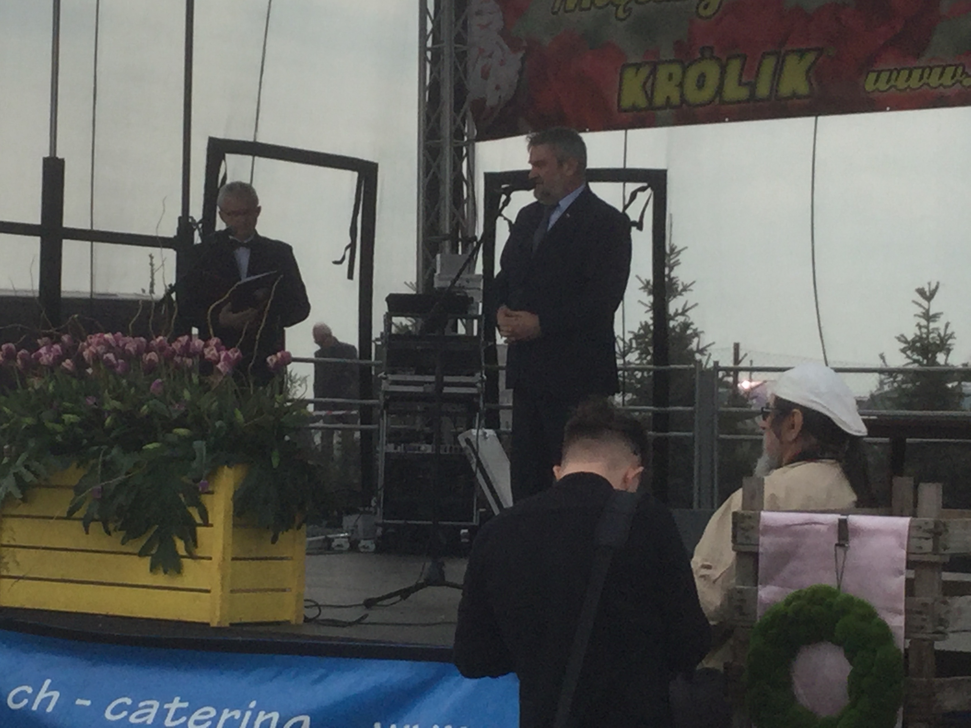 Minister J. K. Ardanowski podczas inauguracji XI Międzynarodowych Targów Tulipanów