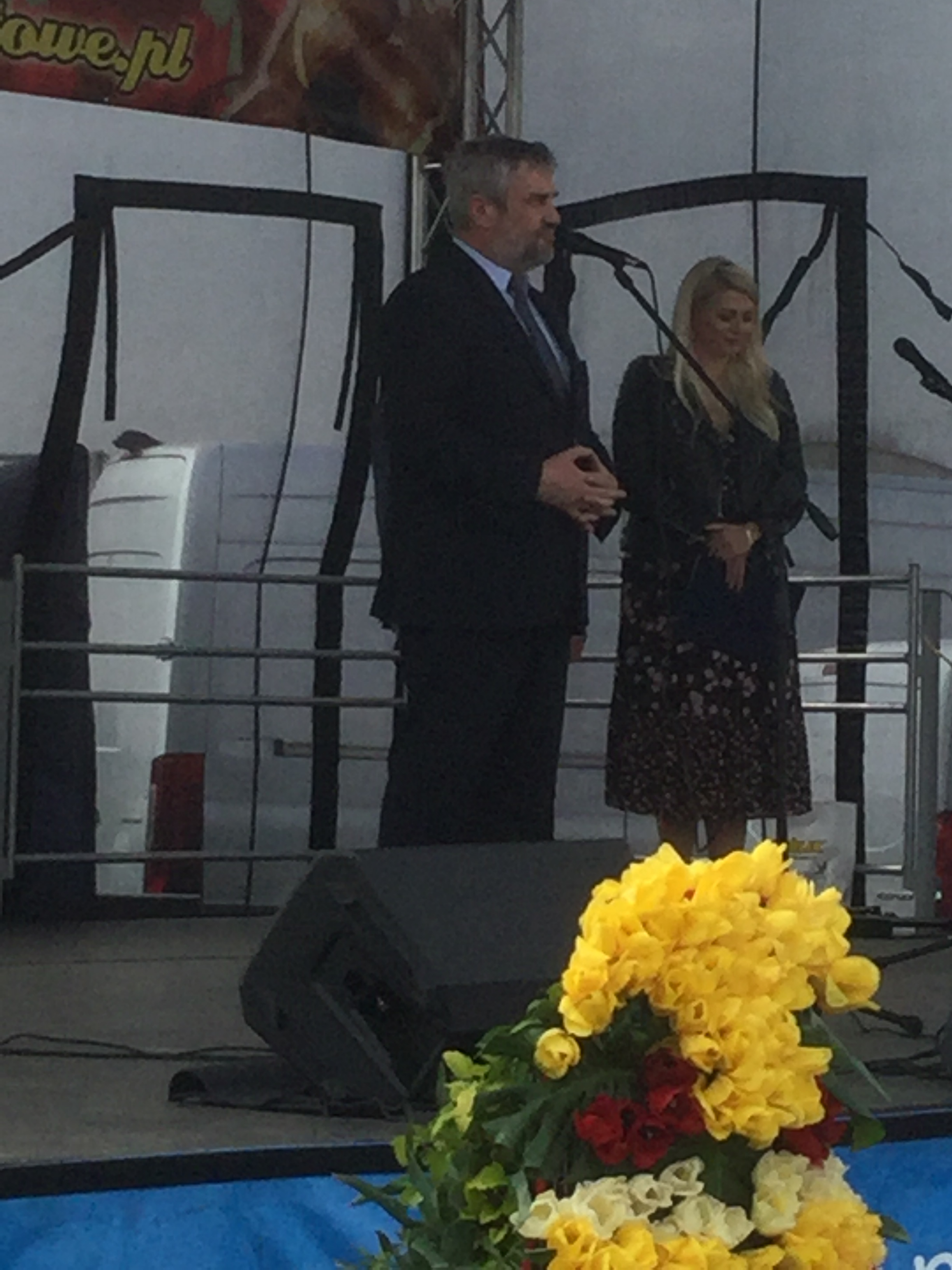 Minister J. K. Ardanowski podczas Międzynarodowych Targów Tulipanów w Chrzypsku Wielkim