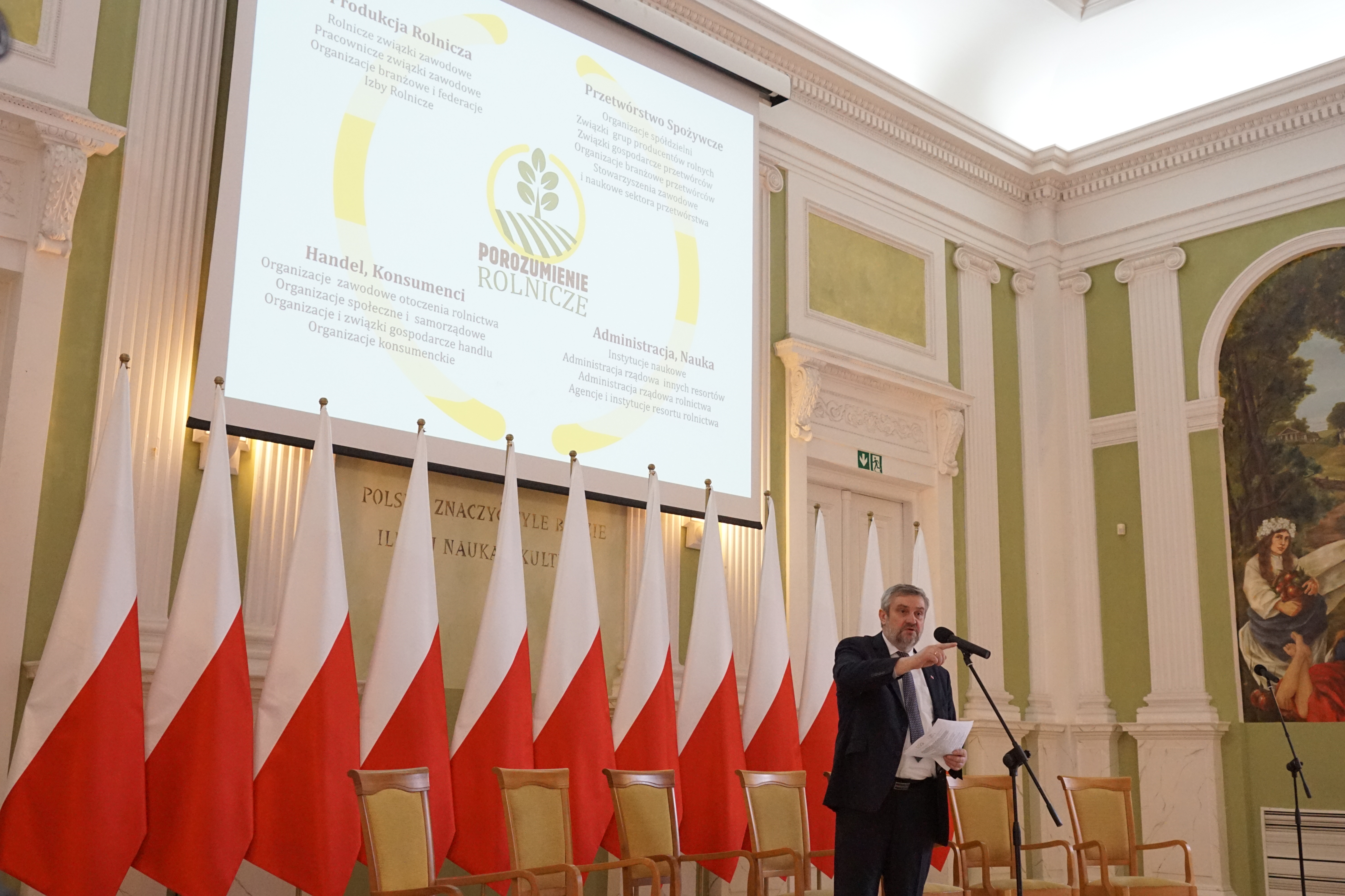 Minister J.K. Ardanowski mówi o czterech elementach Porozumienia Rolniczego