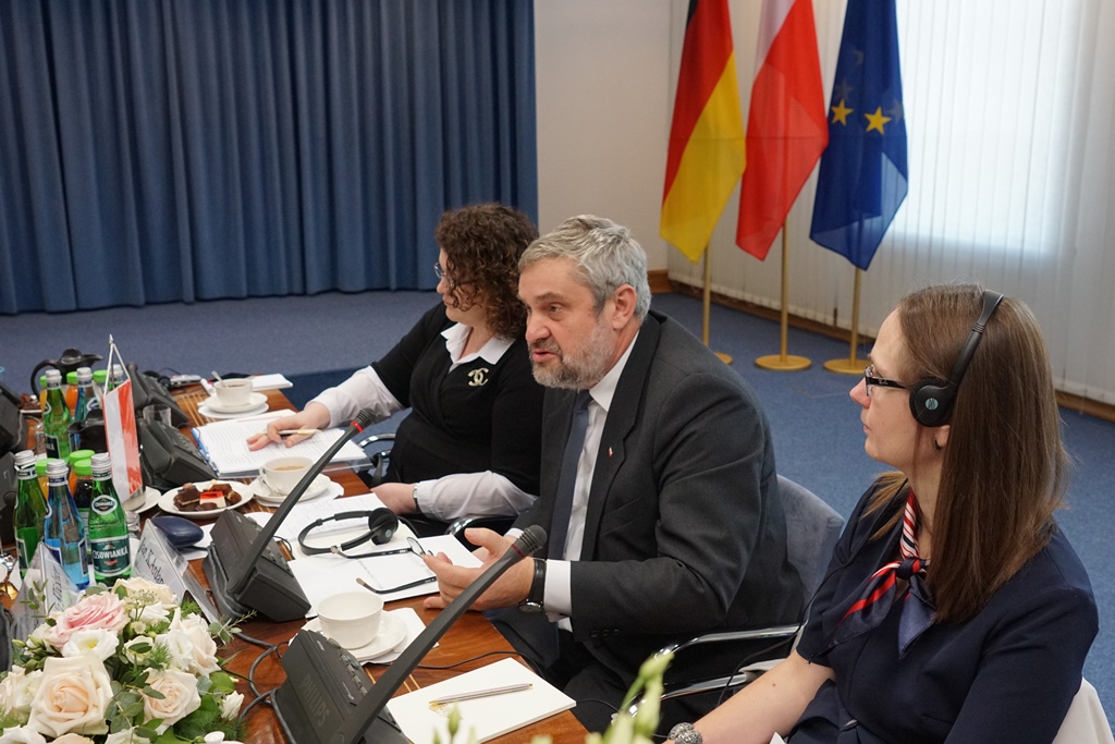 Minister Jan Krzysztof Ardanowski podczas rozmów o rolnictwie w ramach 15. Polsko-Niemieckich Konsultacji Międzyrządowych