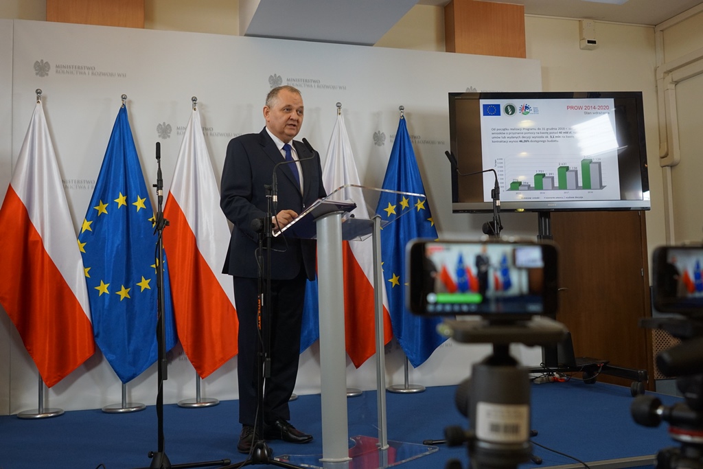 Wiceminister R. Zarudzki omawia stan wdrażania PROW 2014-2020