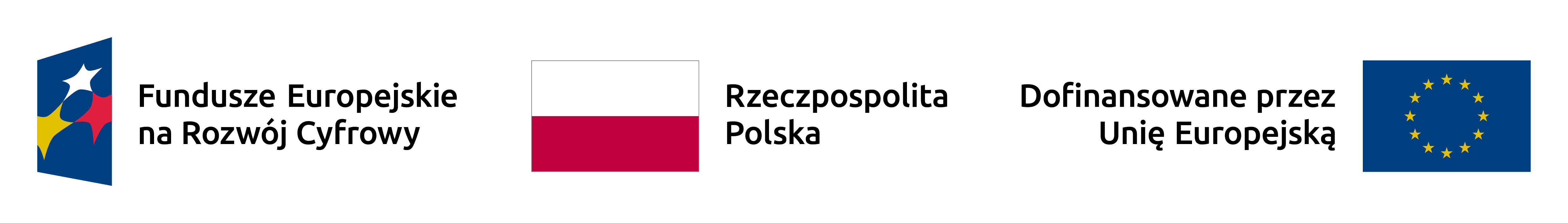 Logotypy Funduszy Europejskich, Flaga RP oraz logo Unii Europejskiej