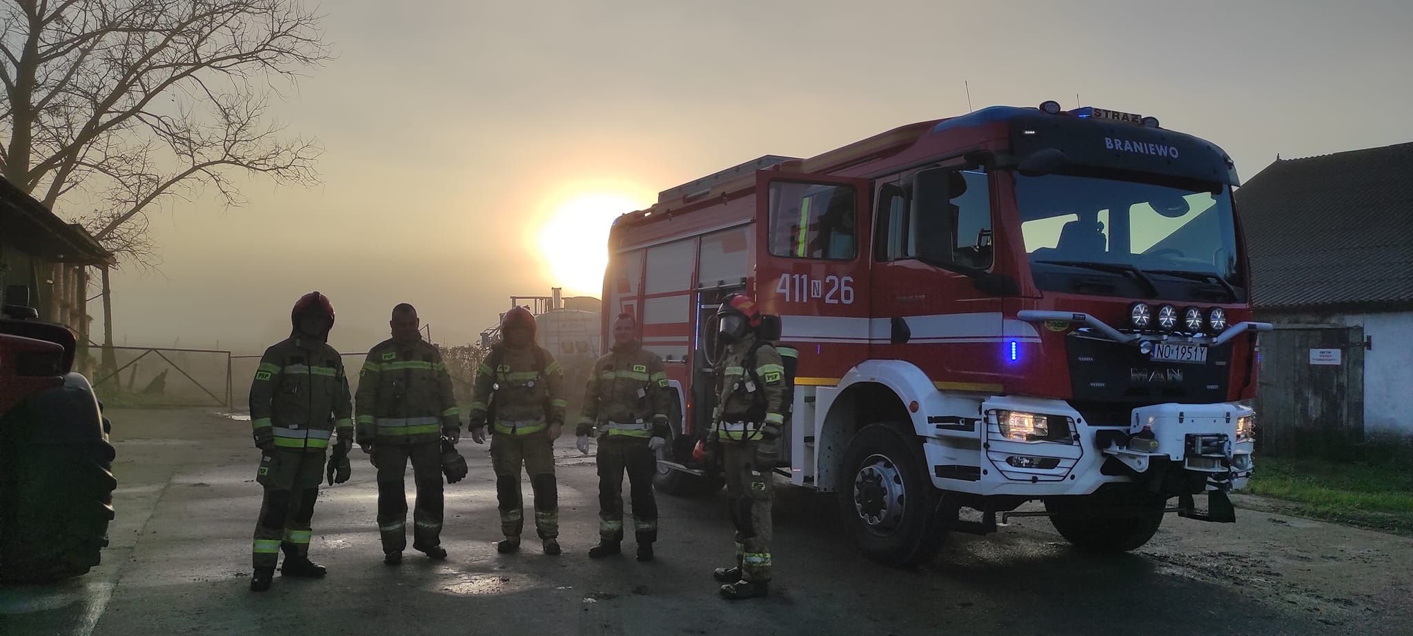 Pożar budynku mieszkalnego – gm. Wilczęta