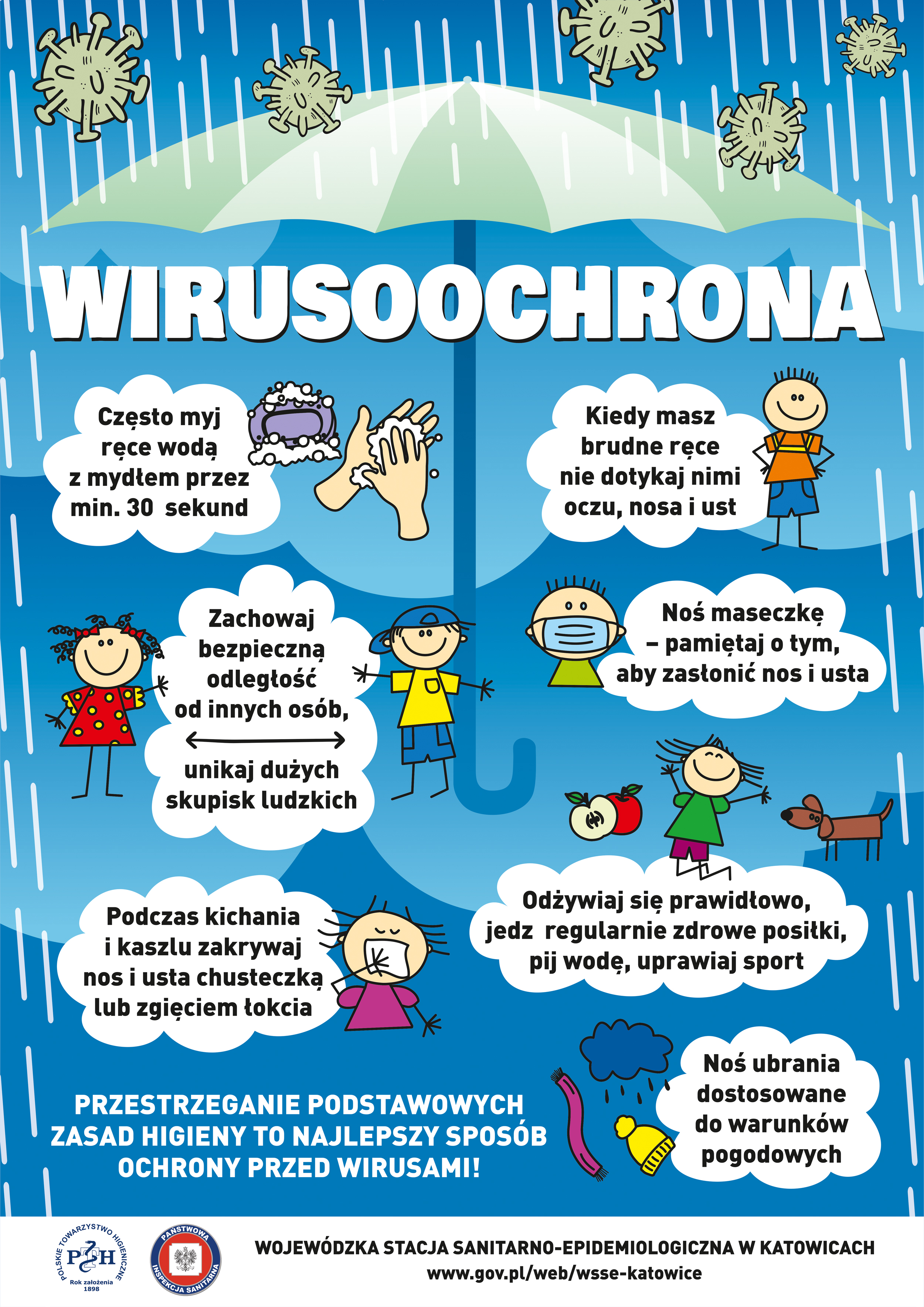 Plakat akcji Wirusoochrona