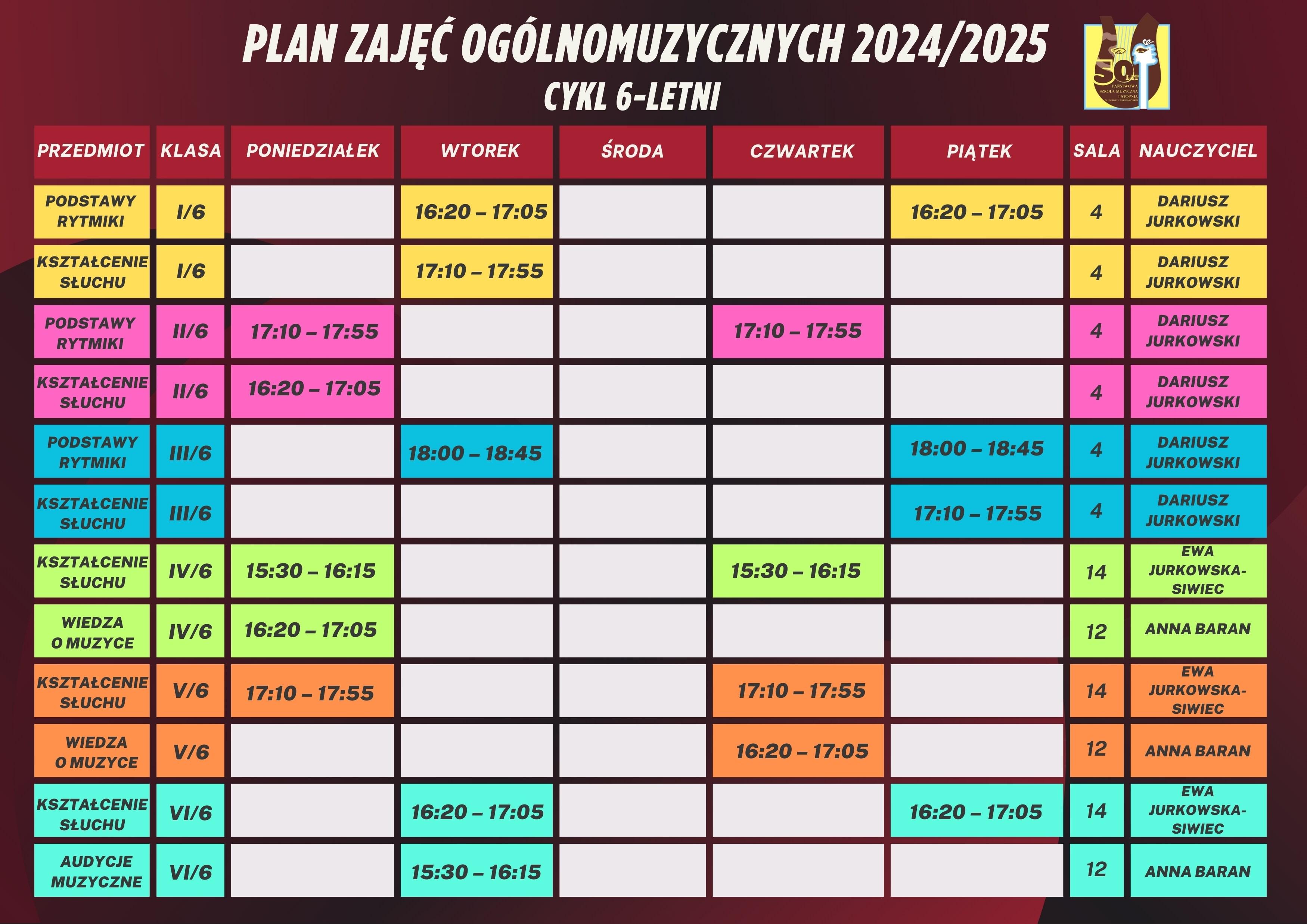 Plan Zajęć