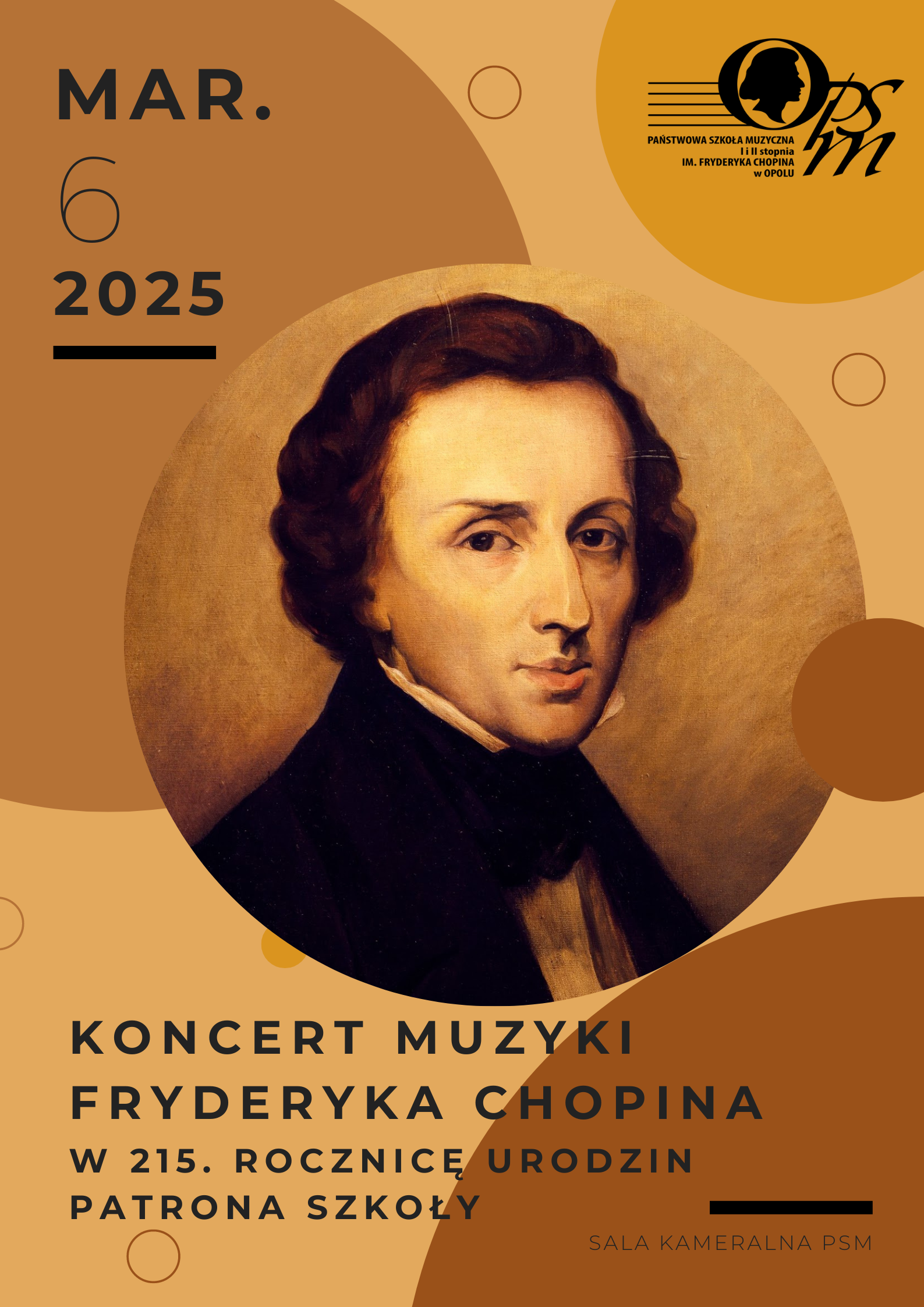 Plakat Koncertu Muzyki Fryderyka Chopina