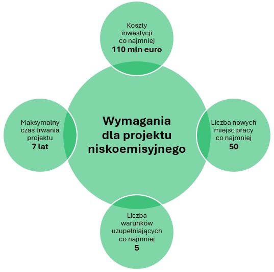 Zdjęcie symbolizuję gospodarkę o zerowej emisji netto. Na fotografii przedstawiono żarówkę w której rośnie roślina wolna od wszelkich zagrożeń dzisiejszego świata. Żarówka trzymana jest w dłoni. Nad żarówką narysowano siedem okręgów, w których przedstawiono za pomocą symboli rośliny, wodę, energię odnawialną w postaci wiatraków, recykling, słońce, zieloną energię oraz dwutlenek węgla. Tłem fotografii jest kolor zielony. 