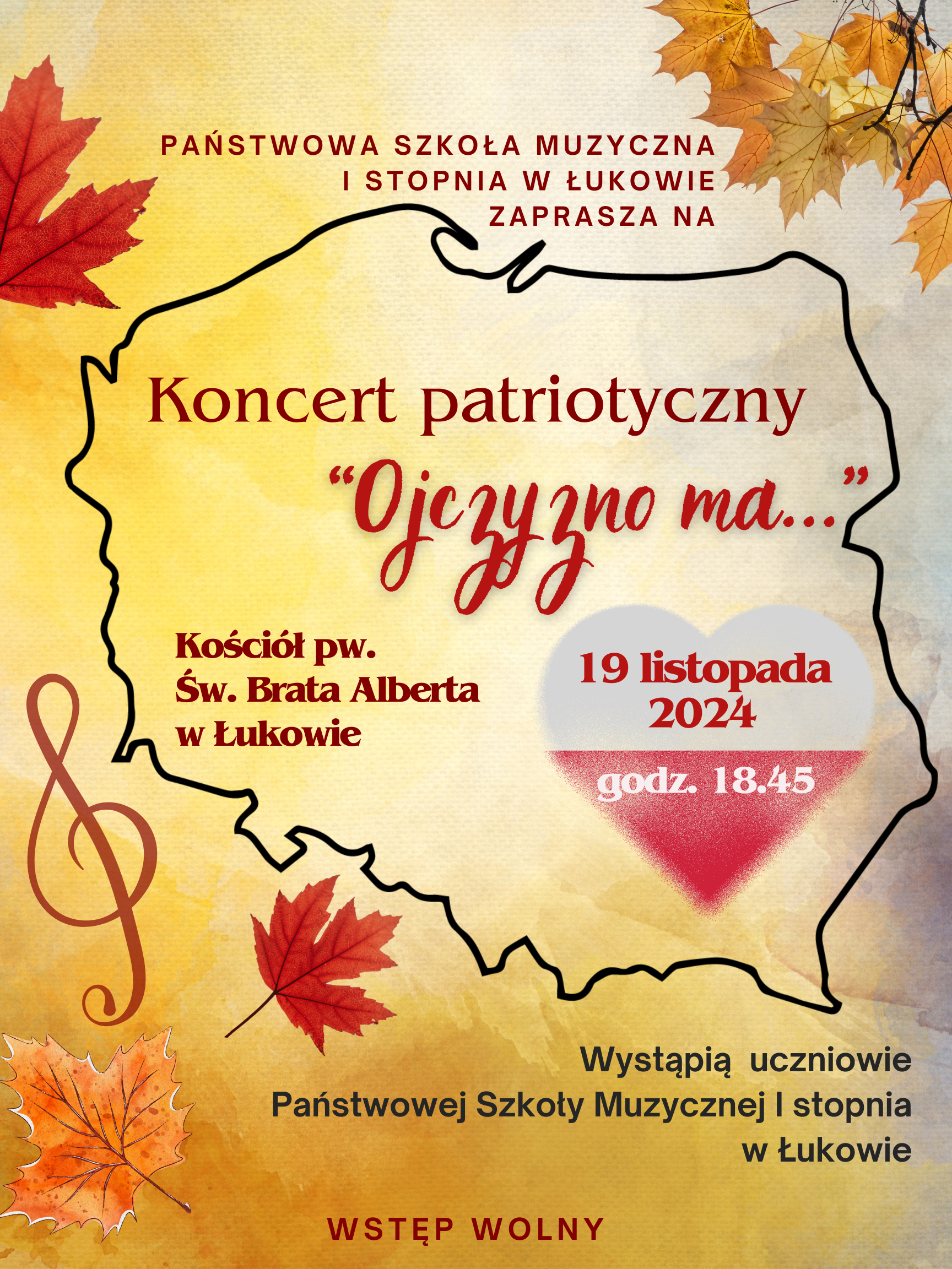 Plakat koncert patriotyczny