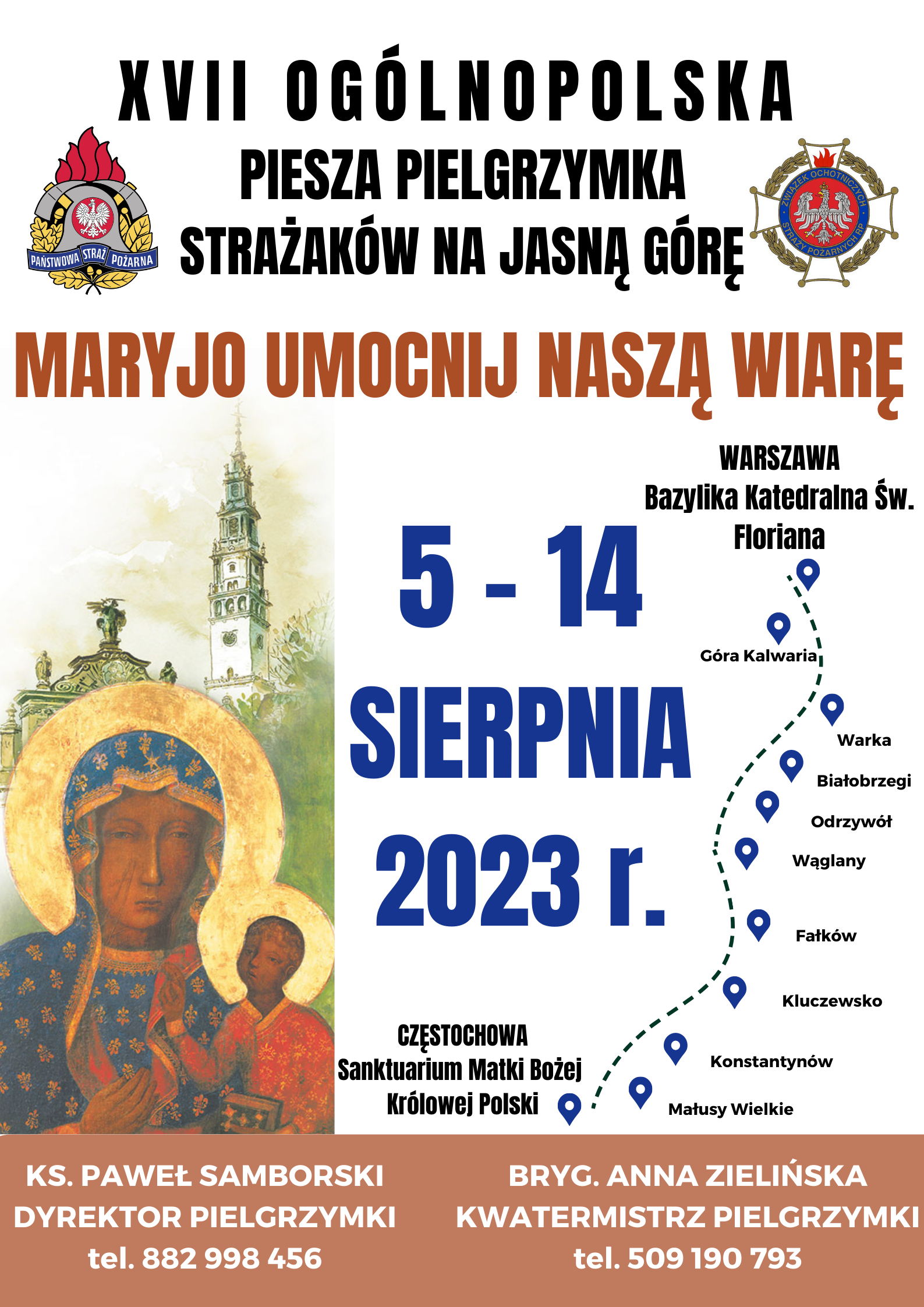 Plakat na pielgrzymkę