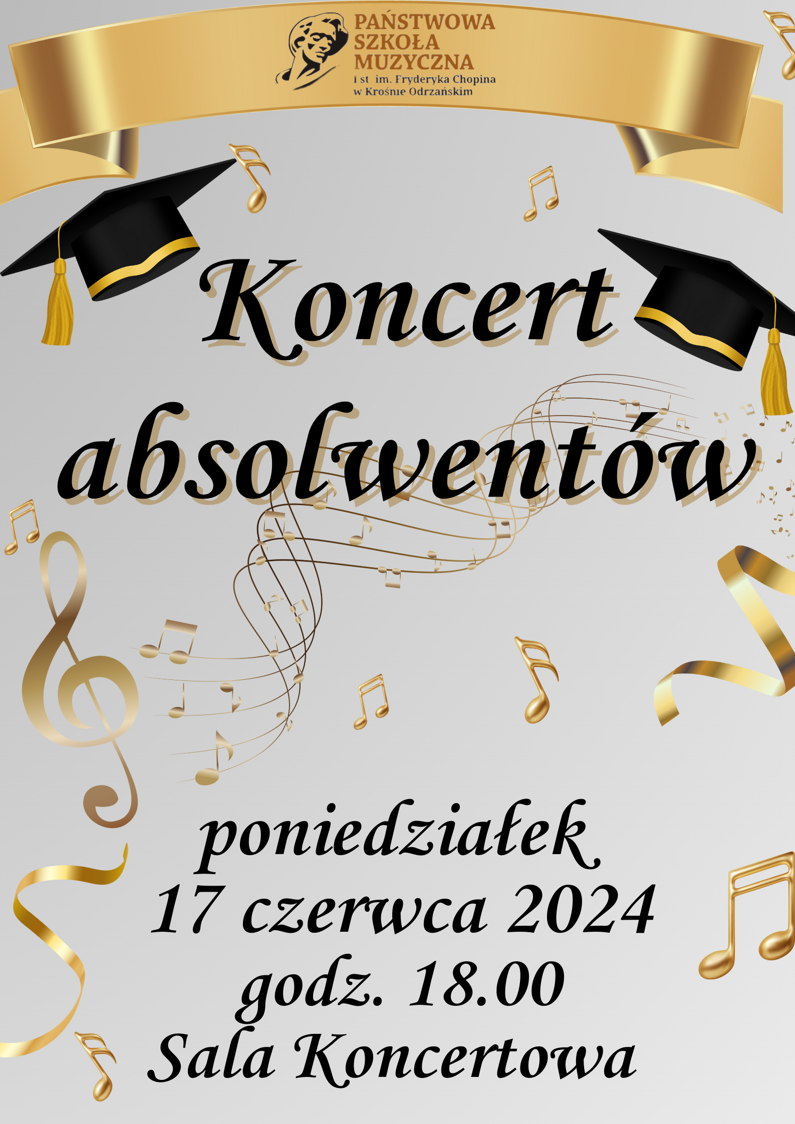 plakat koncert absolwentów 2024
