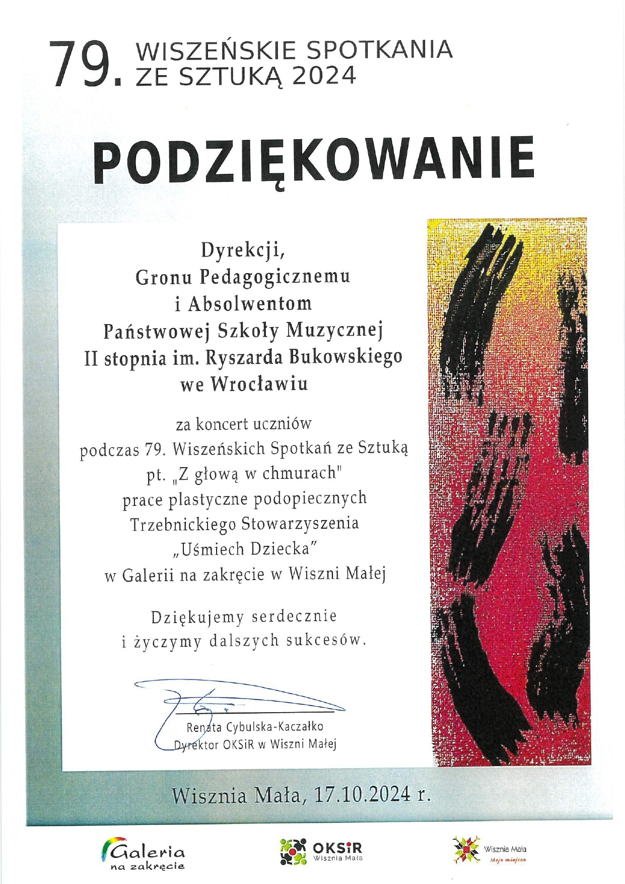 podziękowanie