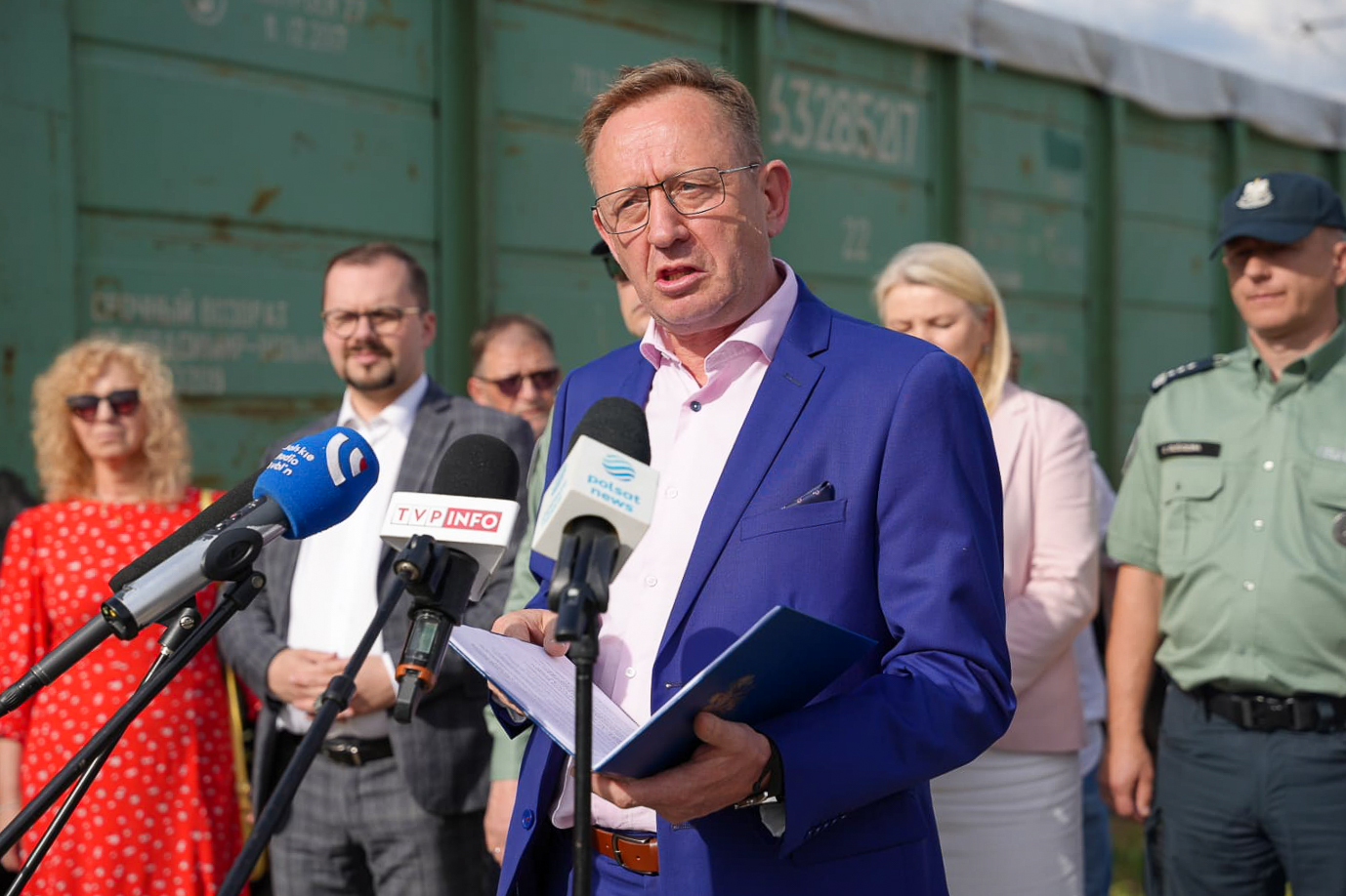 Minister Robert Telus podczas konferencji prasowej (fot. MRiRW)