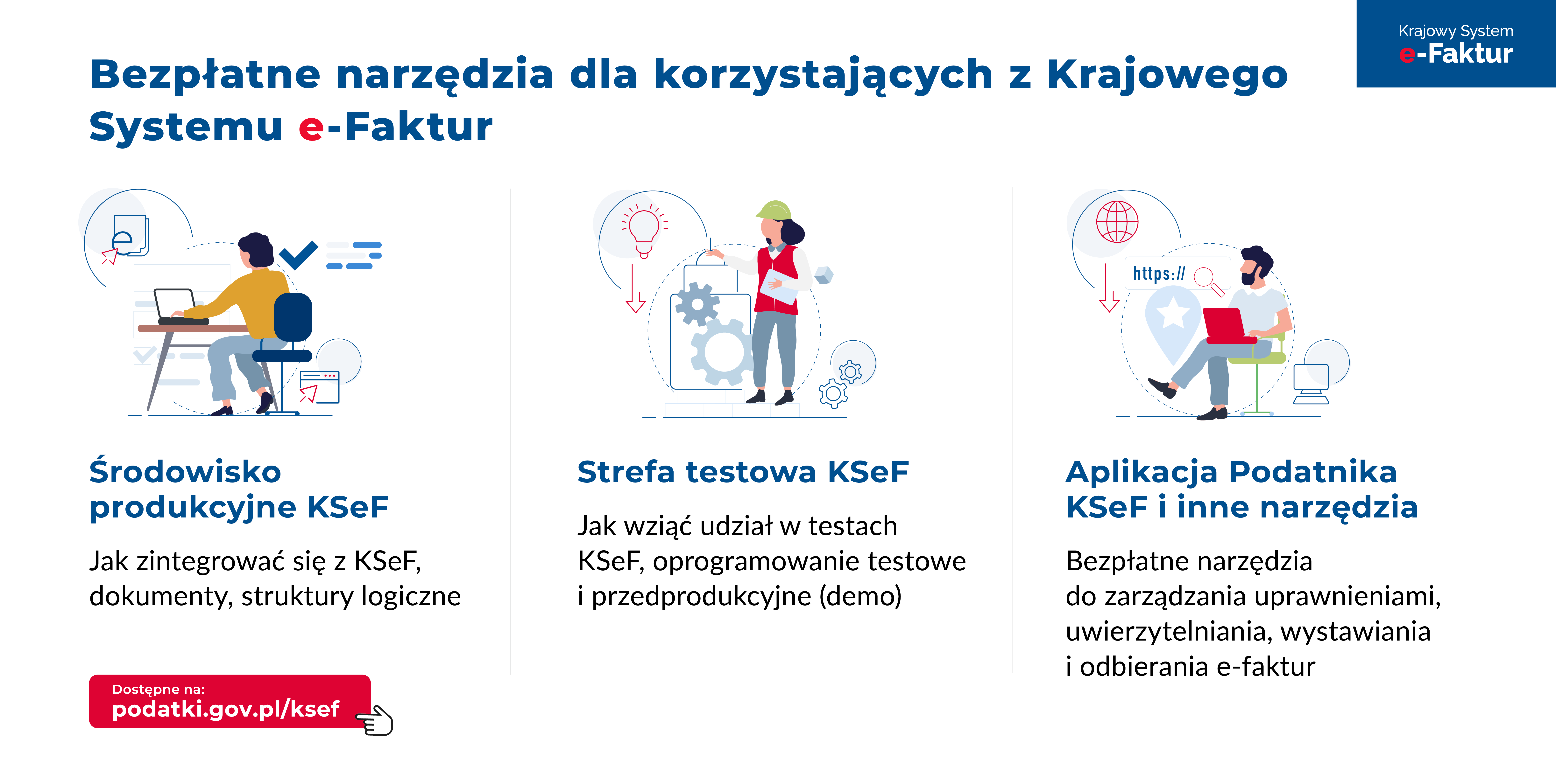 Bezpłatne narzędzia dla korzystających z KSeF