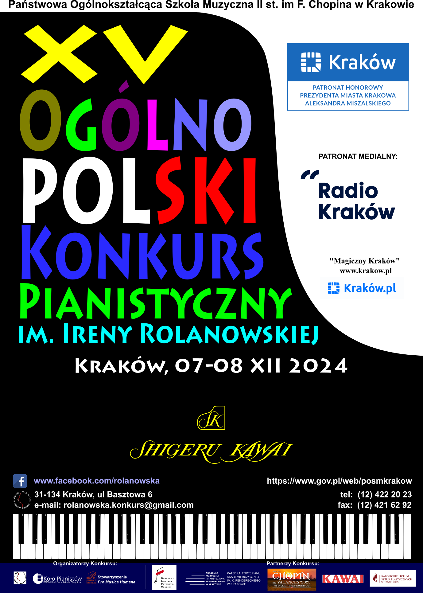 XV Ogólnopolski Konkurs Pianistyczny im. Ireny Rolanowskiej