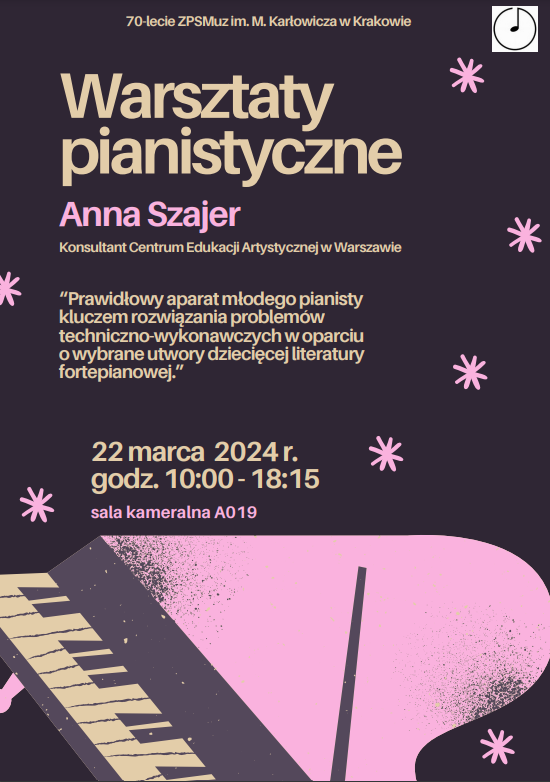 Warsztaty pianistyczne Anna Szajer