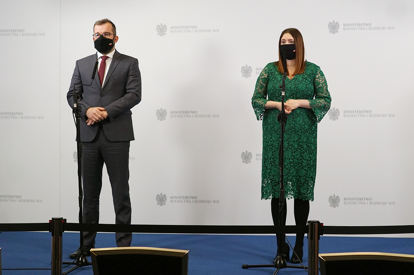 Konferencja prasowa z udziałem Ministra Grzegorza Pudy oraz Sekretarza Stanu Anny Gembickiej