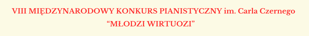 Podłużny, biały baner. Na nim informacja tekstowa w kolorze jasnoczerwonym: 