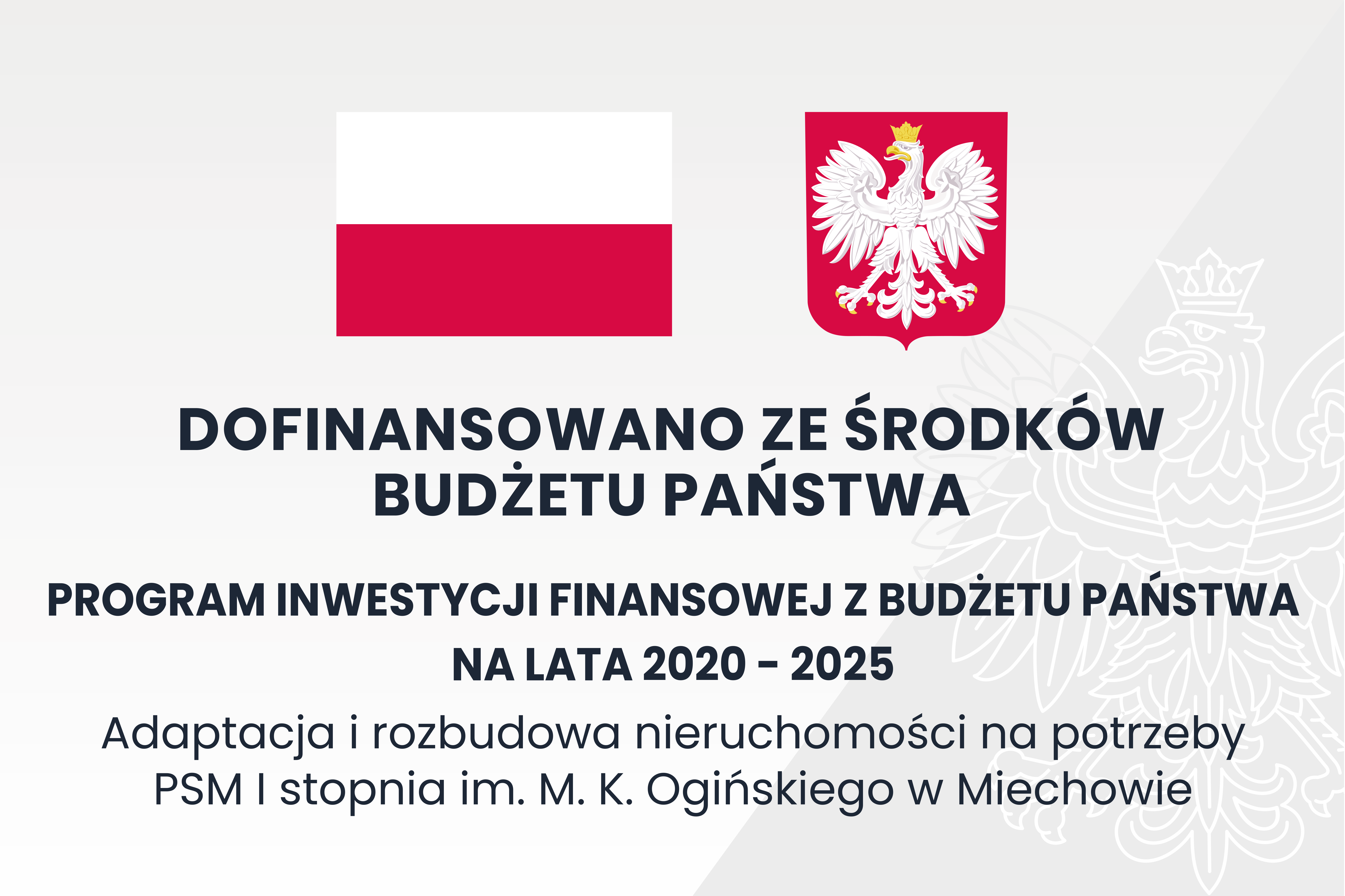 Tabliczka informacyjna - Dofinansowano ze środków Funduszu Promocji Kultury