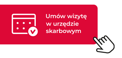 banner: czerwony kalendarz z napisem Umów wizytę w urzędzie skarbowym