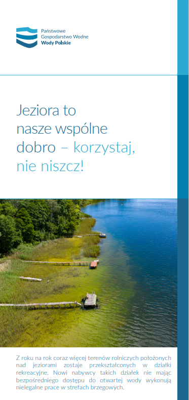 Jeziora to nasze wspólne dobro - korzystaj, nie niszcz! 