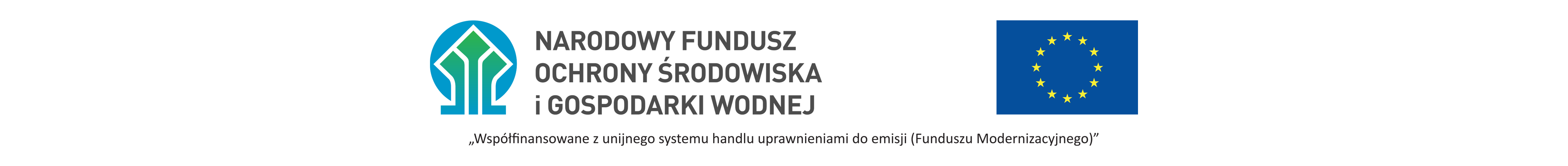  Logotyp NFOŚiGW, flaga UE, a poniżej napis: 