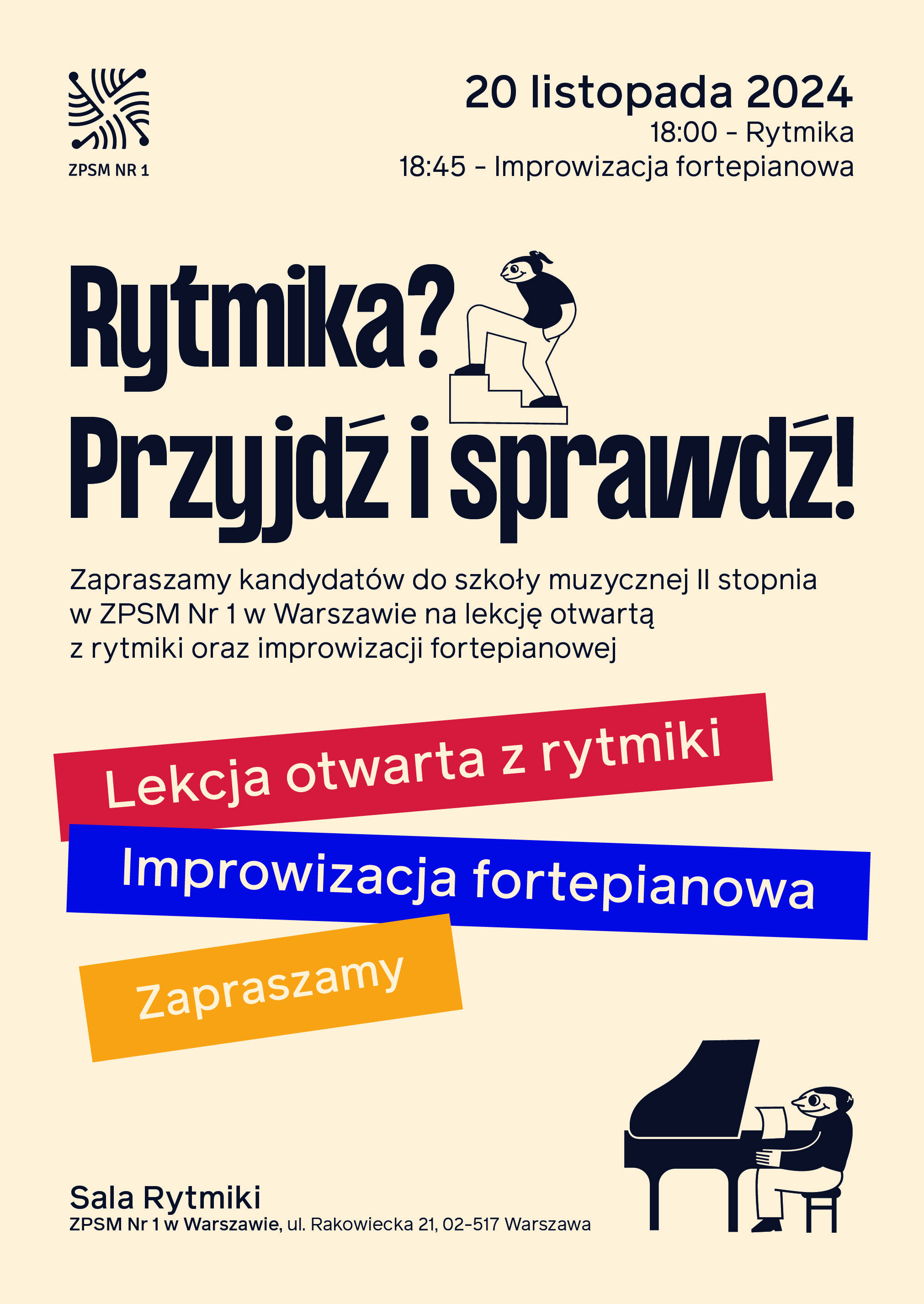 Plakat Dni Otwarte Rytmika