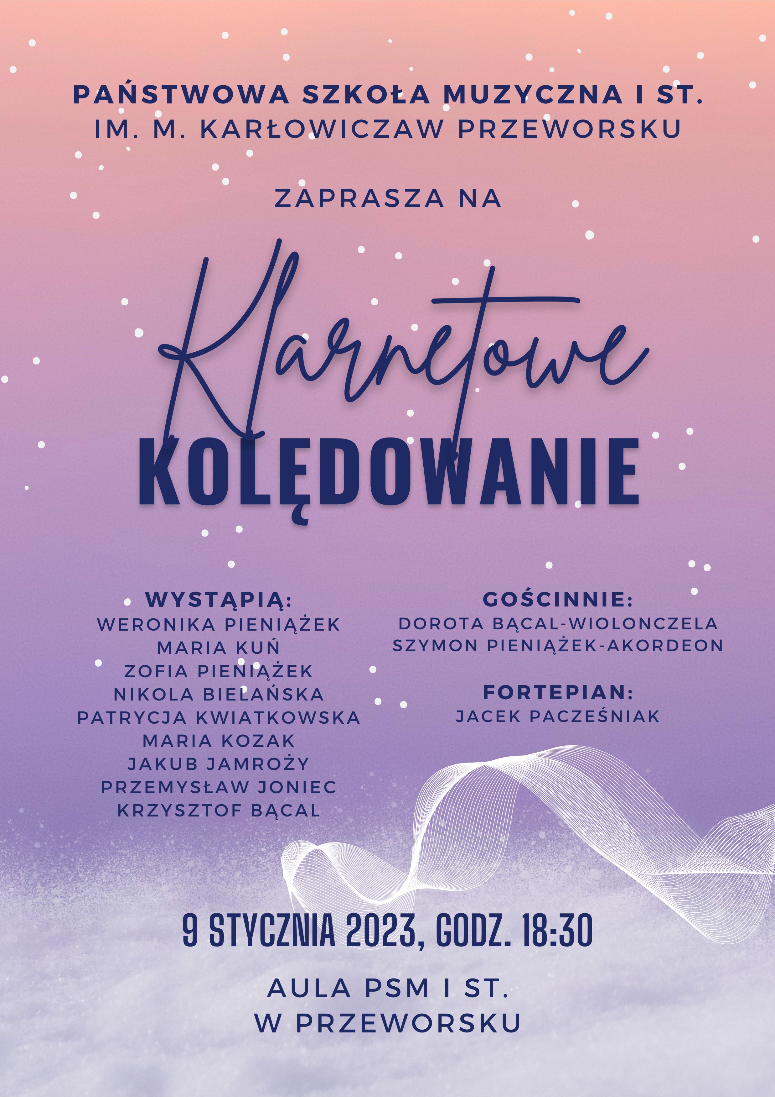 Plakat - Klarnetowe Kolędowanie