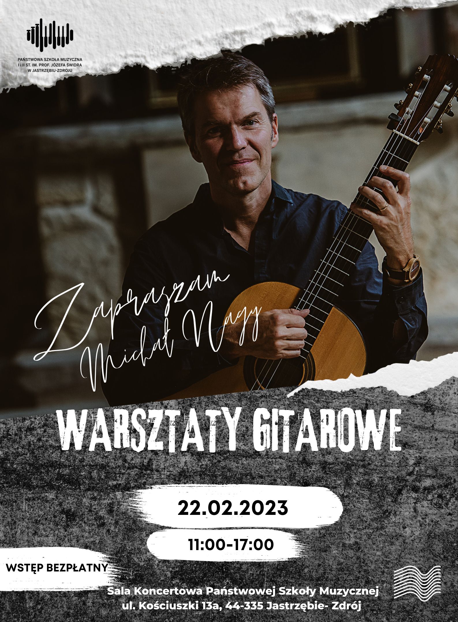 plakat warsztatów gitarowych