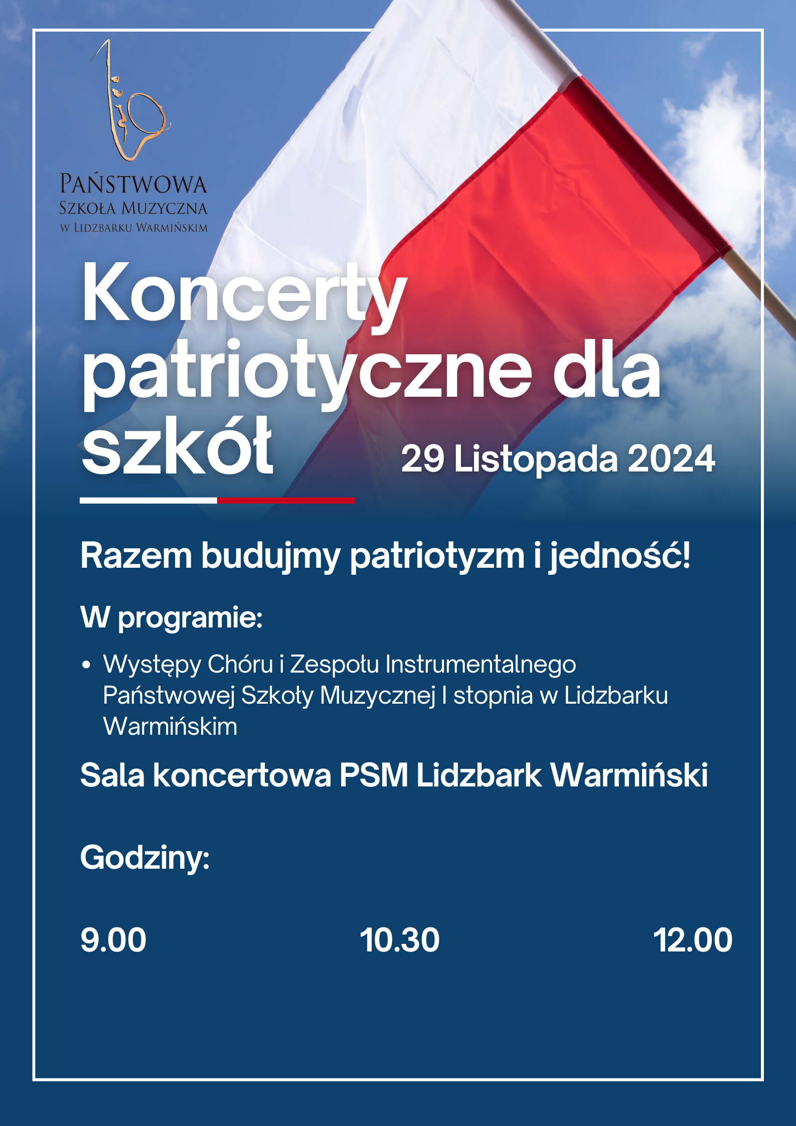 Koncerty patriotyczne dla szkół