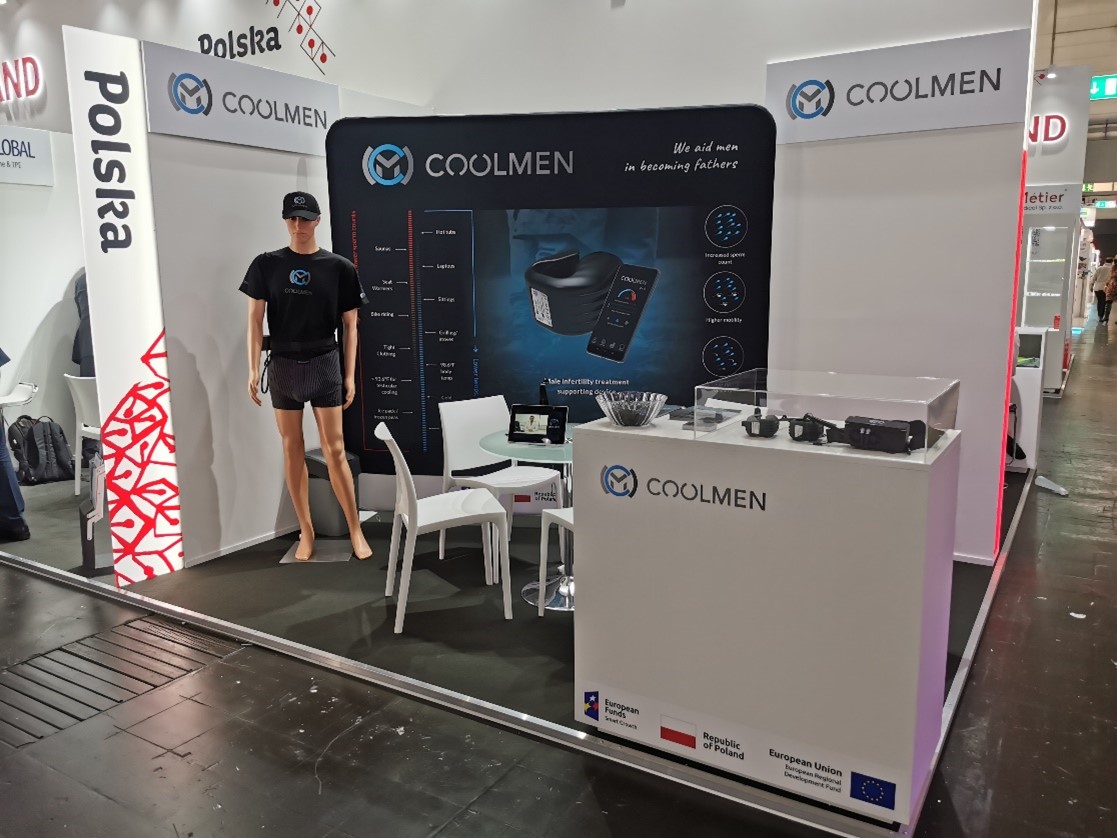 Promocja urządzenia Coolmen na targach Medica 2021 w Dusseldorfie (Niemcy)