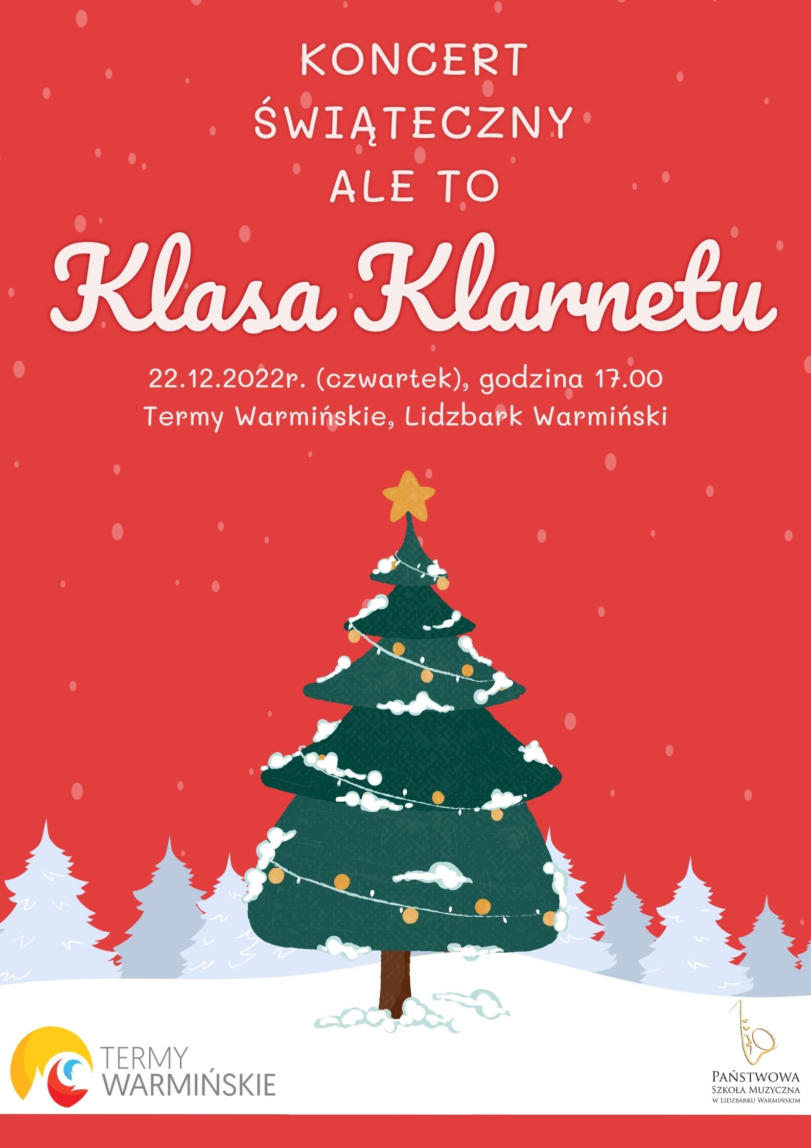 Koncert Świąteczny Klasy Klarnetu ALE TO 22.12.2022r.