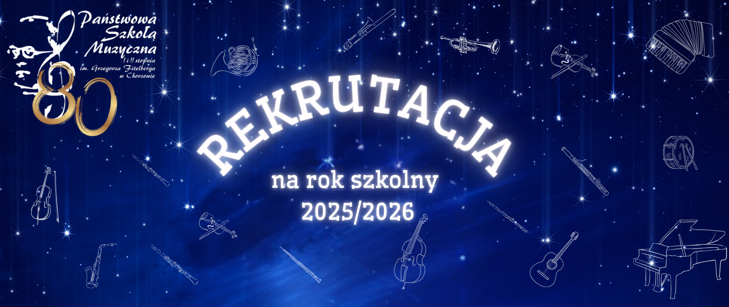 napis rekrutacja na rok szkolny 2025/2026