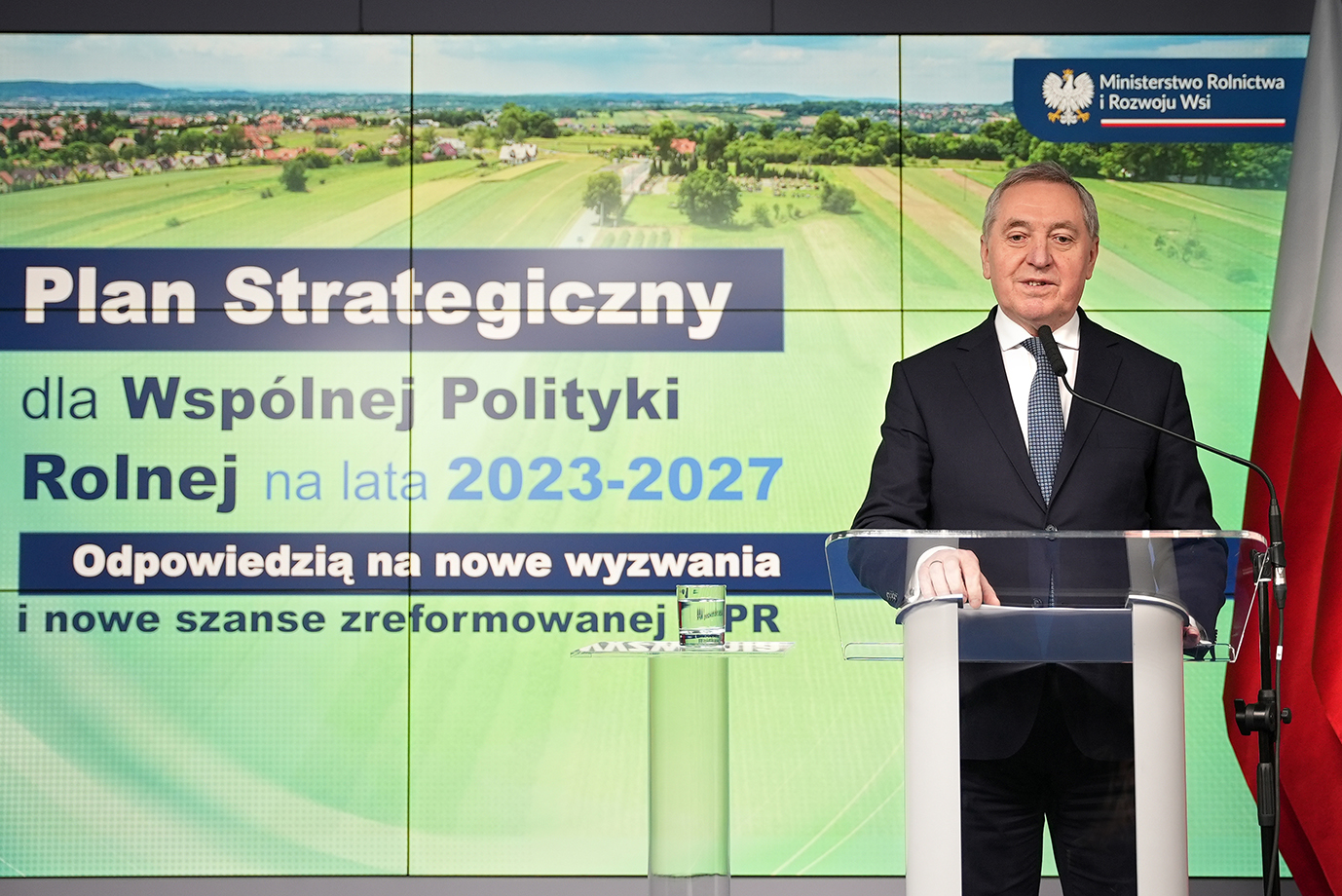 Konferencja prasowa dotycząca Planu Strategicznego WPR na lata 2023-2027 (fot. MRiRW)