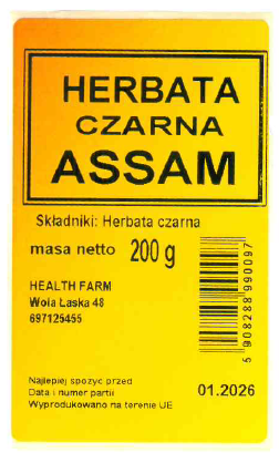 Herbata czarna Assam