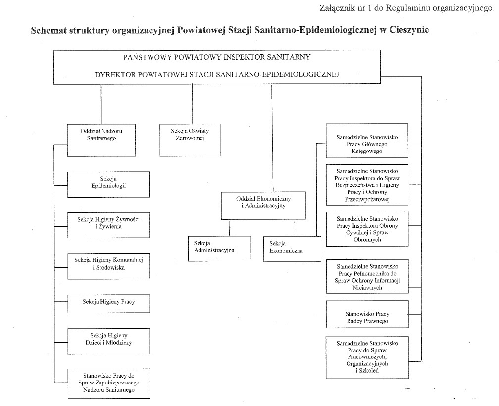 Schemat struktury organizacyjnej