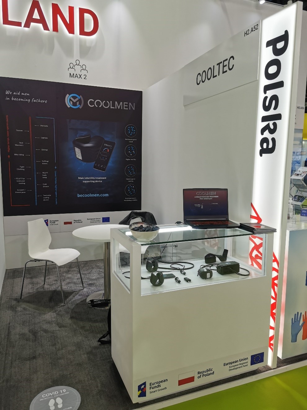 Promocja urządzenia Coolmen na targach FIME 2021 w Miami (Stany Zjednoczone)