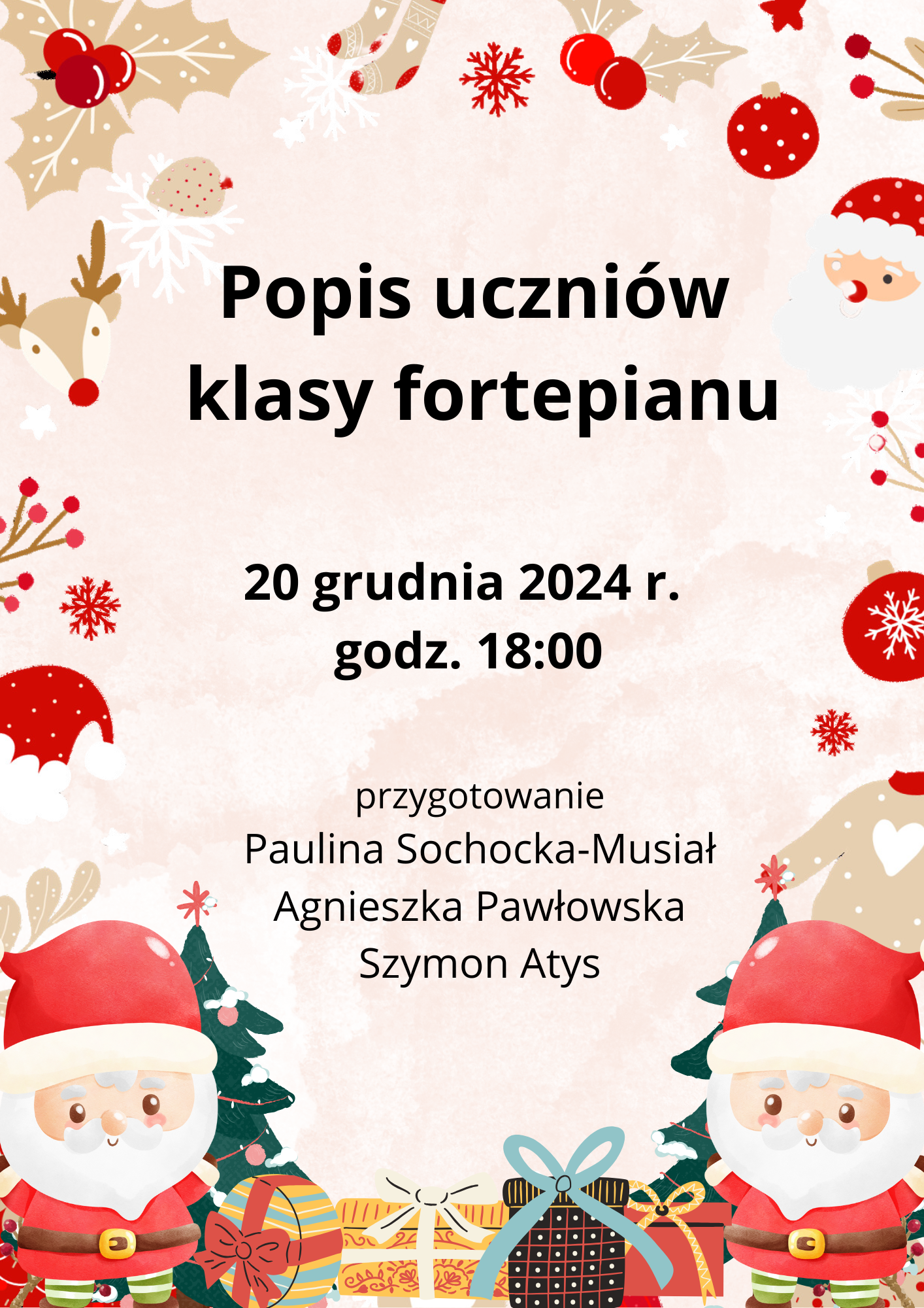 popis uczniów fortepianu