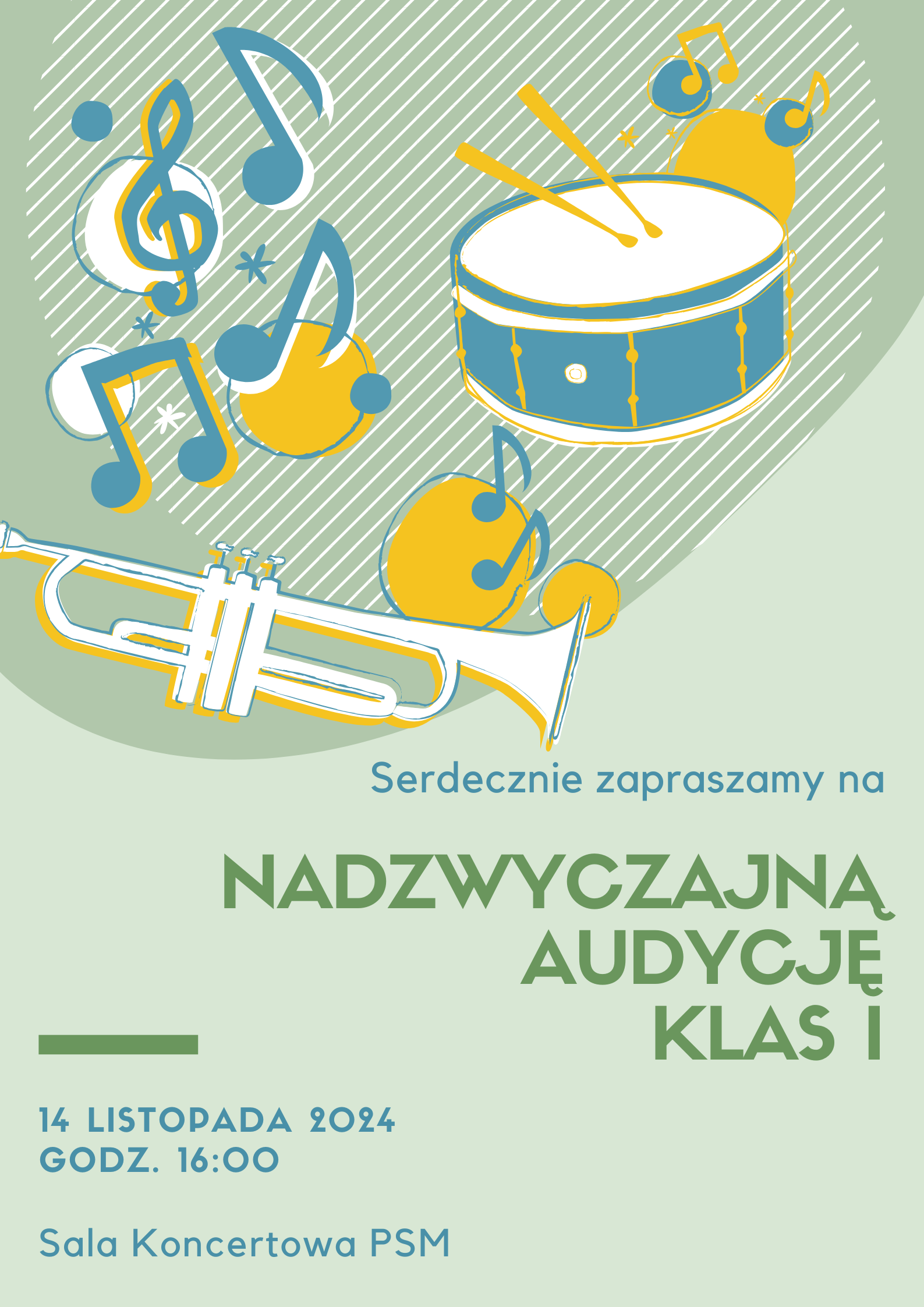 Plakat Nadzwyczajnej Audycji Klas I