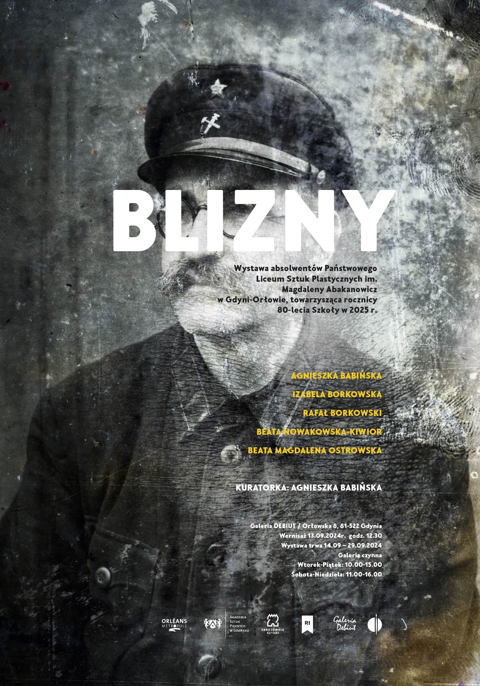 Blizny - plakat do wystawy