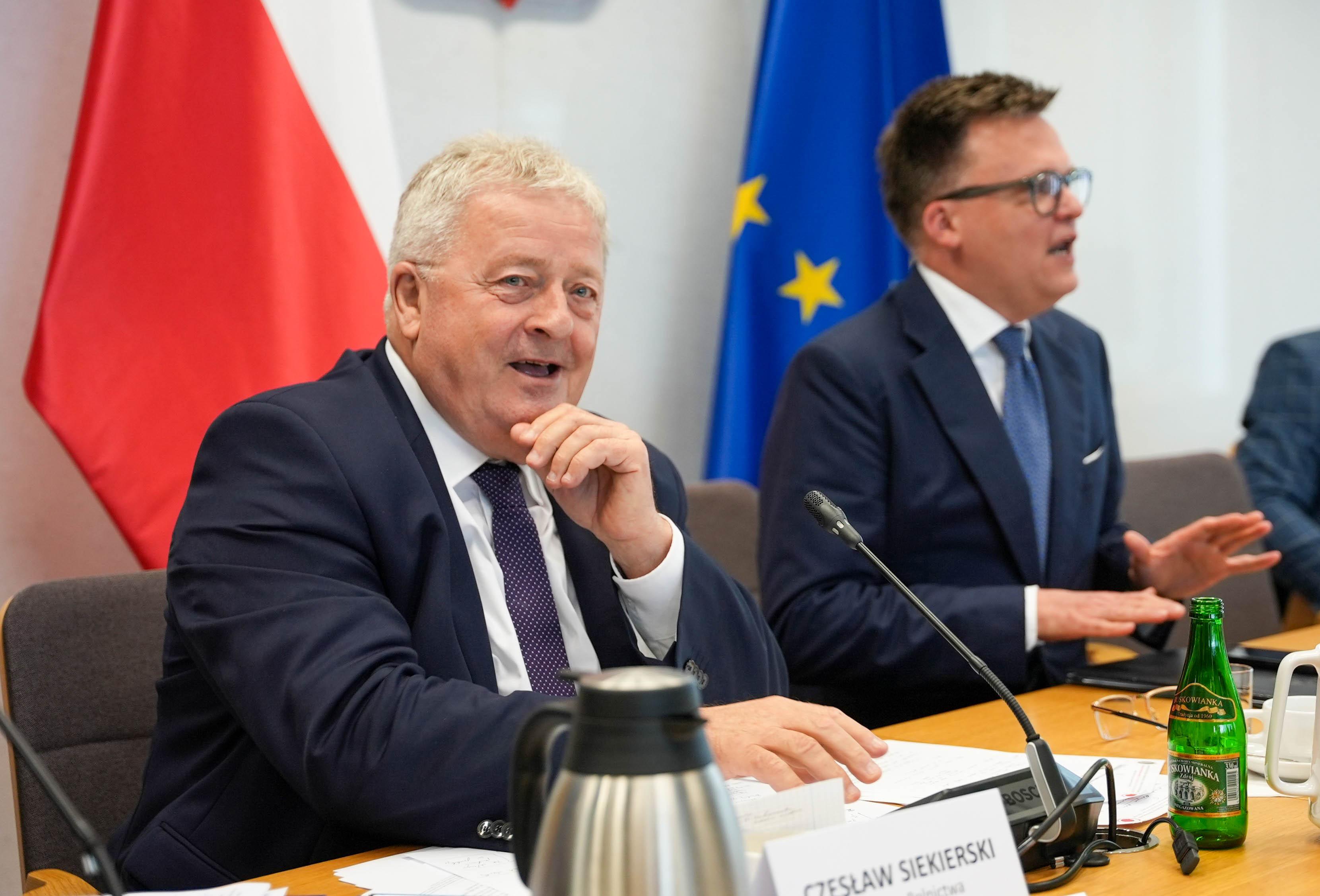 Minister Siekierski i marszałek Szymona Hołownia podczas spotkania w Sejmie (fot. MRiRW)