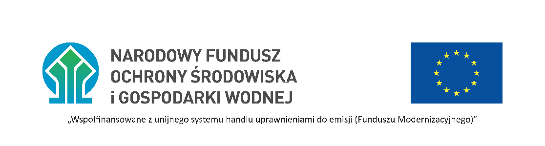 Logo NFOŚiGW i informacja o Funduszu Modernizacyjnym.