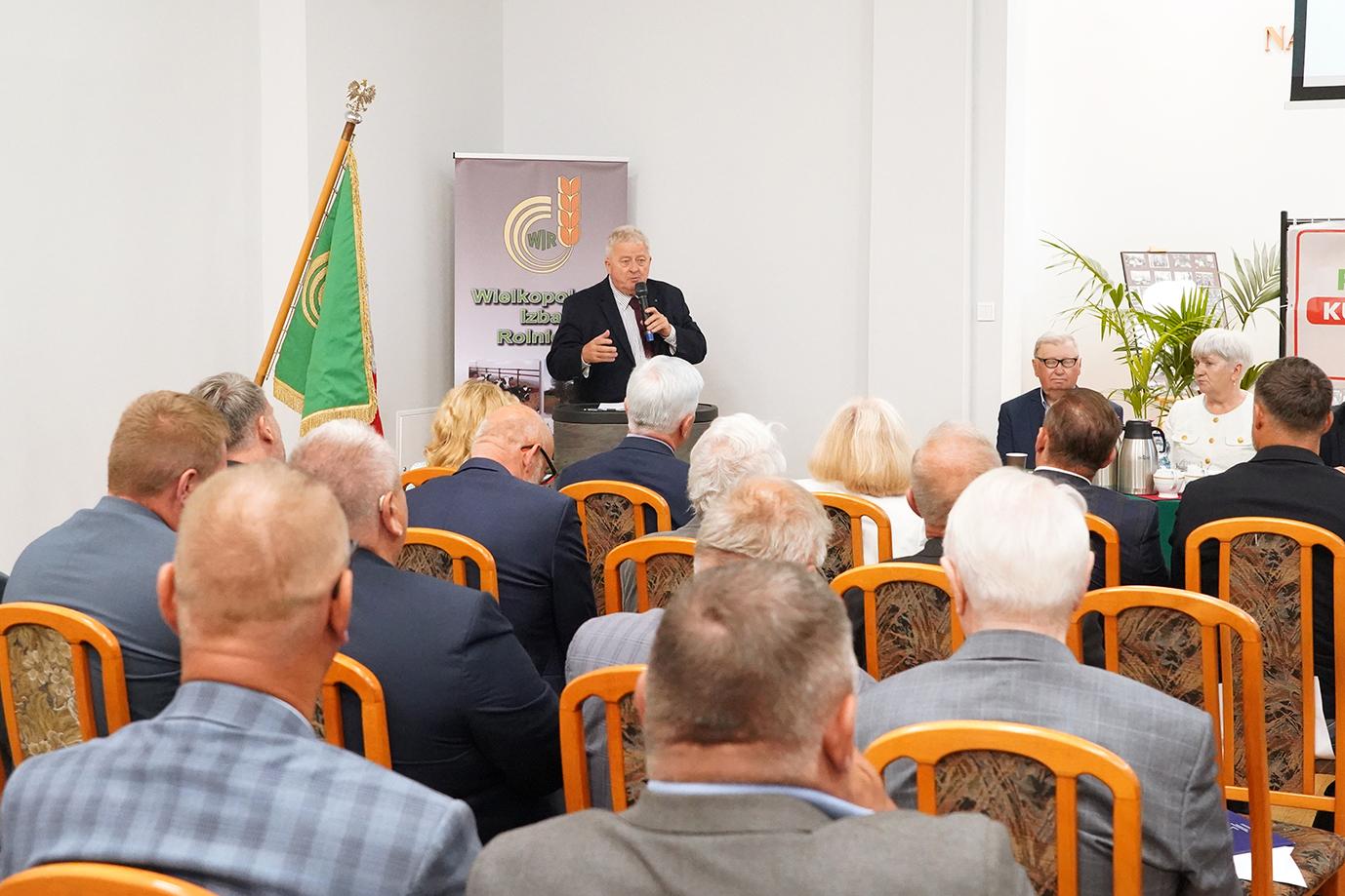 Minister Czesław Siekierski podczas wypowiedzi (fot. MRiRW)