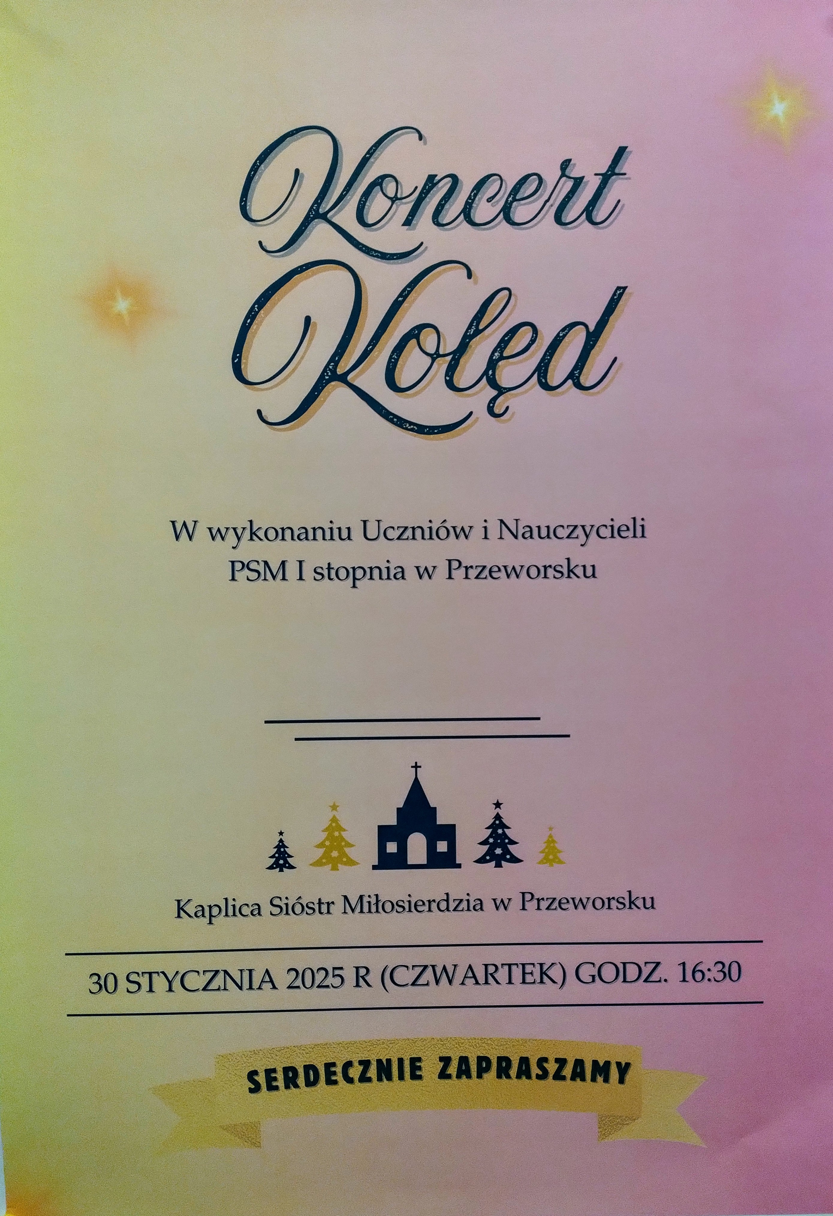 Koncert Kolęd w kaplicy Sióstr Miłosierdzia