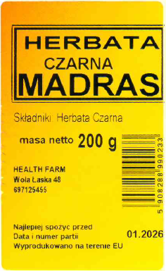 Herbata czarna Madras