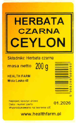 Herbata czarna Ceylon