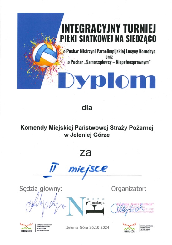 Integracyjny turniej piłki siatkowej na siedząco