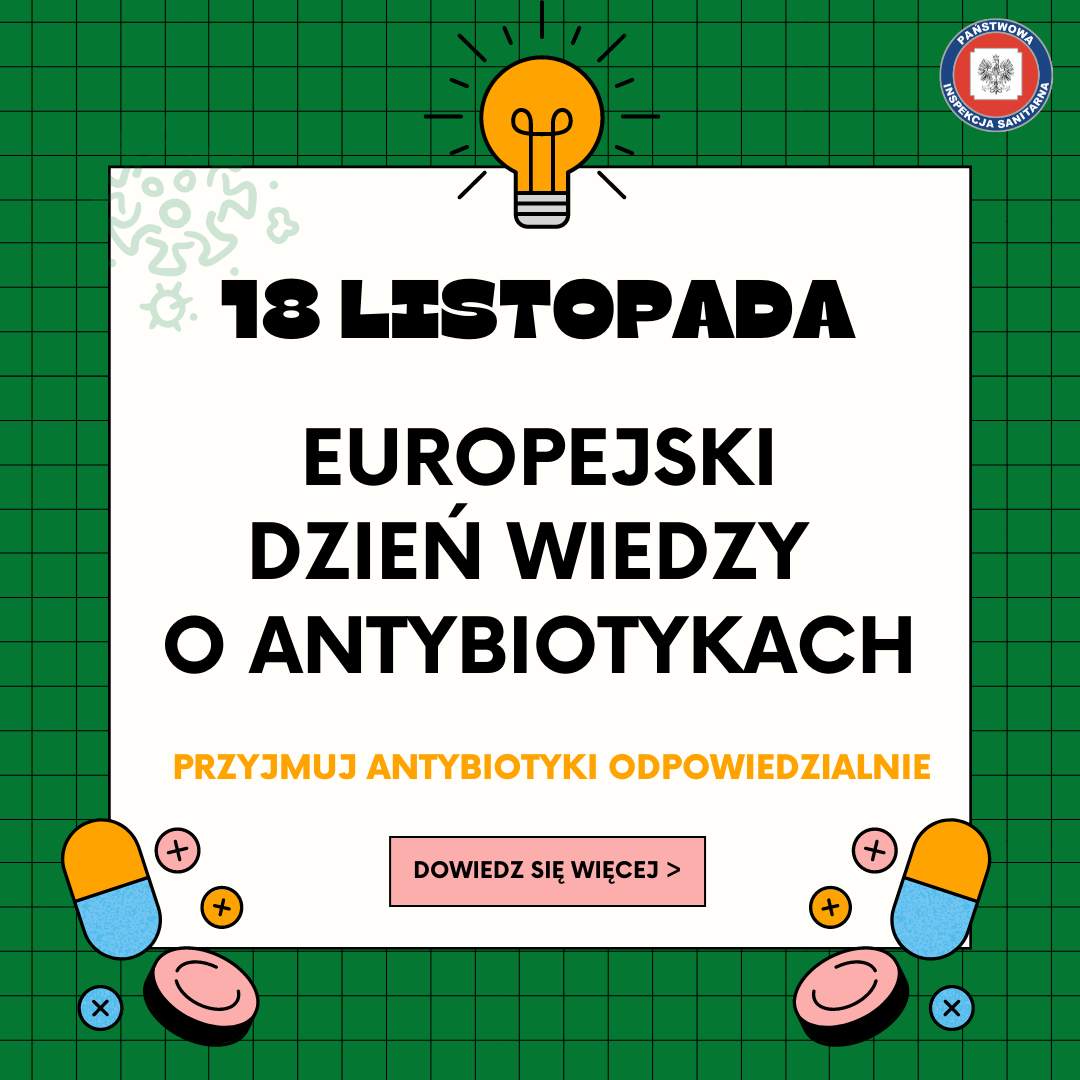 Europejski Dzień Wiedzy O Antybiotykach 2021 Powiatowa Stacja Sanitarno Epidemiologiczna W 5804